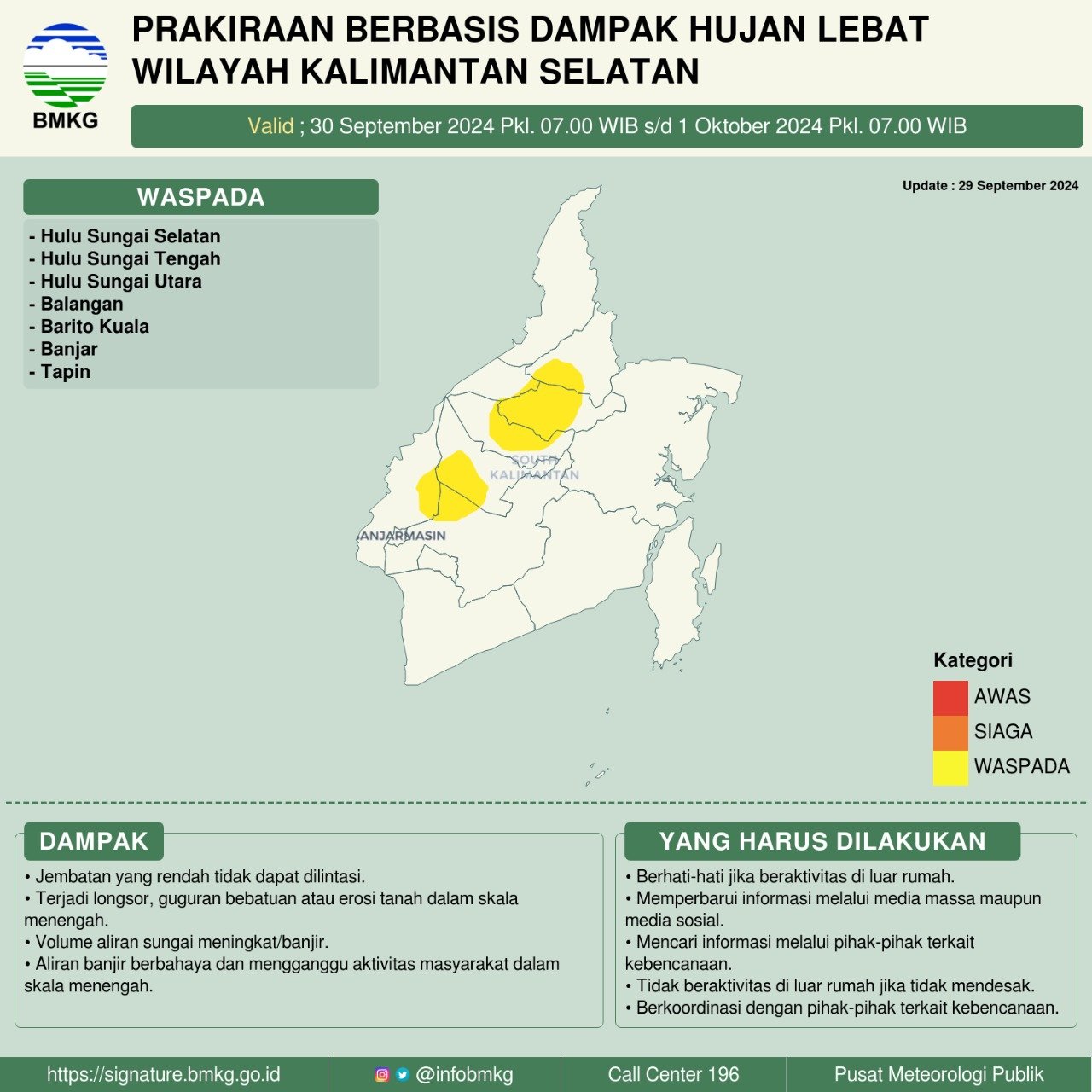 Hujan Bantu Atasi Karhutla di Kalsel