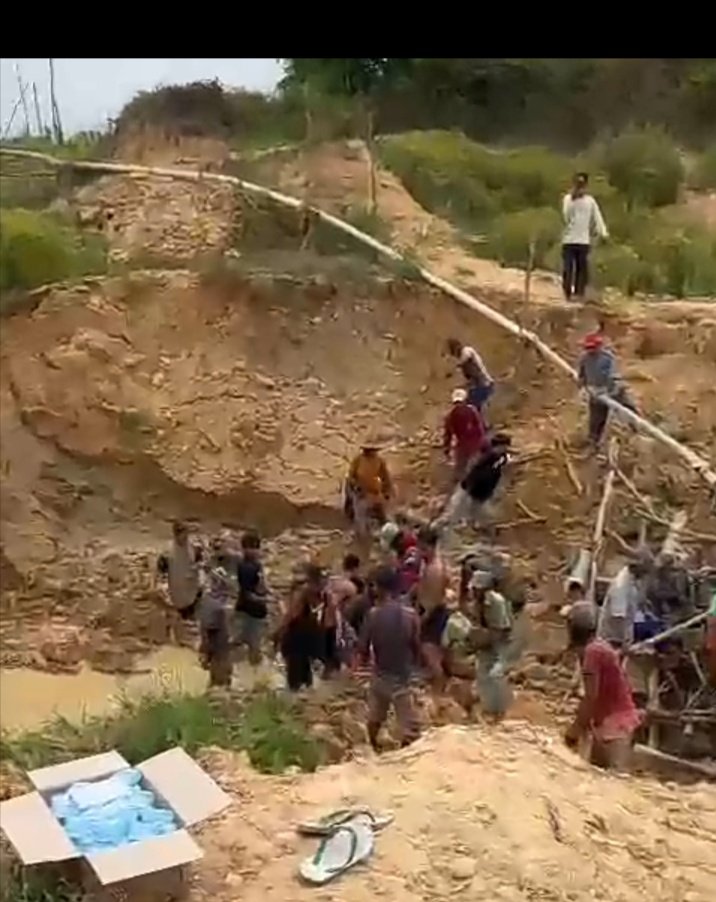Longsor di Lokasi Penambangan Intan Tradisional Satu Orang Tertimbun