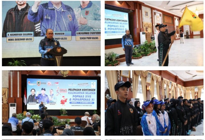Gubernur Kalsel Lepas Kontingen Kalsel ke POPNAS XVII