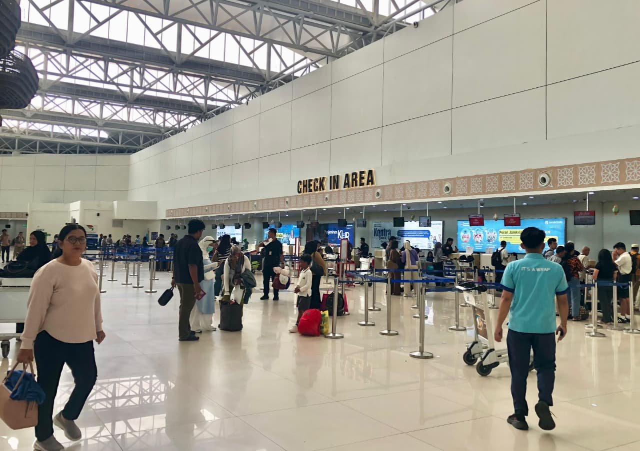 Penumpang Periode Mudik di Bandara Syamsudin Noor Tembus 187 Ribu