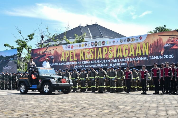 Apel Kesiapsiagaan Karhutla di Kalimantan Barat Perkuat Antisipasi Musim Kemarau 2026