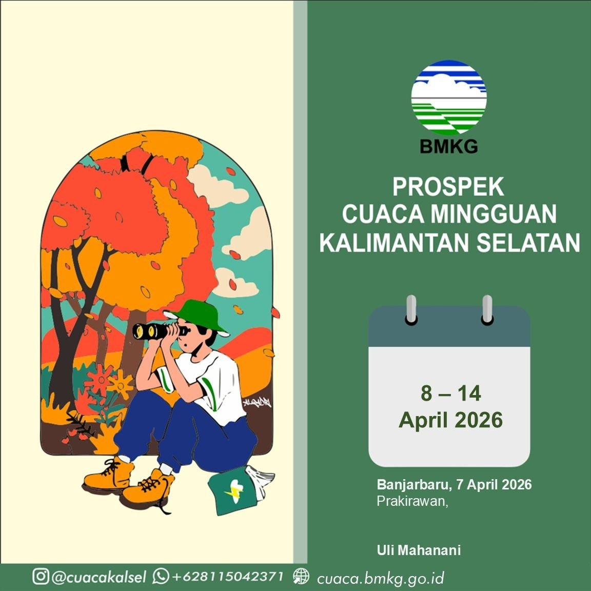 Waspada Cuaca Ekstrem dan Gelombang Pasang, Kalsel Diguyur Hujan Sepekan ke Depan