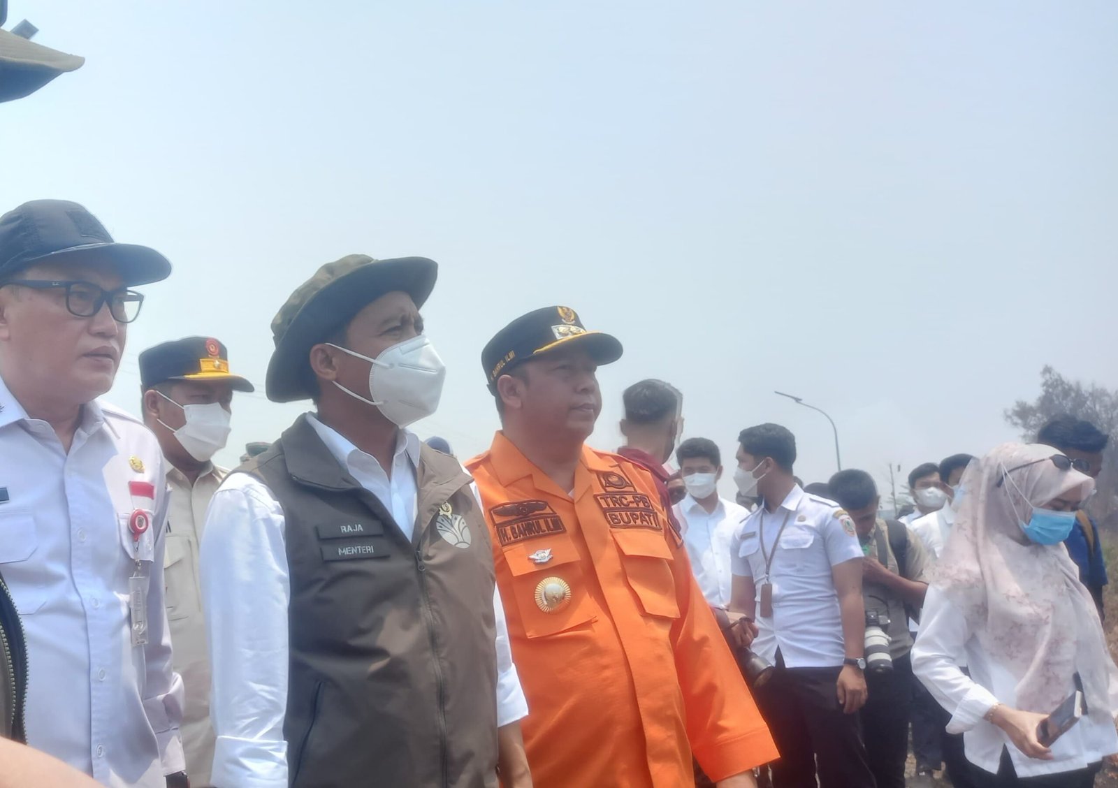 Menhut Tinjau Kebakaran Lahan Sekitar RSJ Sambang Lihum